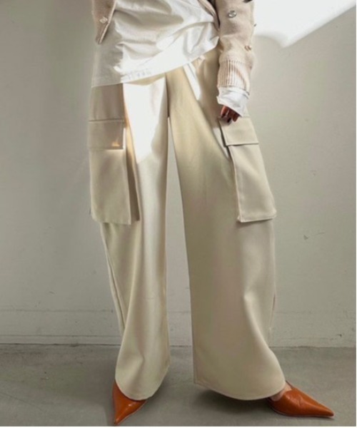 Ameri（アメリ）の「DENIM LIKE CORSET WORK PANTS（その他パンツ