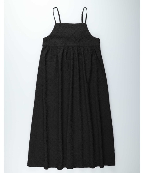 HONEYSUCKLE ROSE（ハニーサックルローズ）の「【HONEYSUCKLE ROSE】膨れジャガードキャミワンピース（ワンピース・レディース・ブラック/オフホワイト・フリー）」の16枚目の写真