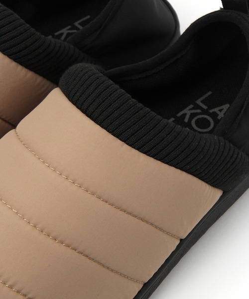 LAKOLE（ラコレ）の「2WAYスリッポンシューズ / 989567（スニーカー・メンズ・ブラック/キャメル・SMALL/MEDIUM/LARGE）」の9枚目の写真
