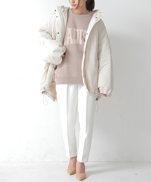 and it_（アンドイット）の「モンスターパーカー（ブルゾン・レディース・アイボリー/ライトカーキ/ブラック・M）」の8枚目の写真