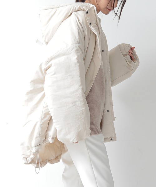 and it_（アンドイット）の「モンスターパーカー（ブルゾン・レディース・アイボリー/ライトカーキ/ブラック・M）」の9枚目の写真