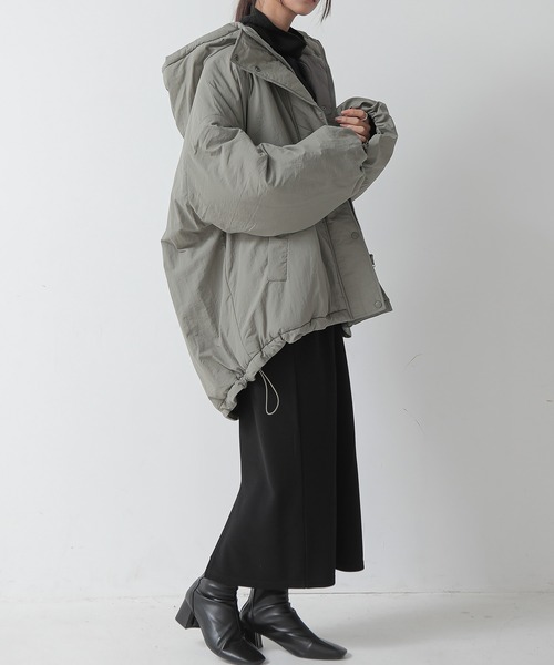 and it_（アンドイット）の「モンスターパーカー（ブルゾン・レディース・アイボリー/ライトカーキ/ブラック・M）」の10枚目の写真