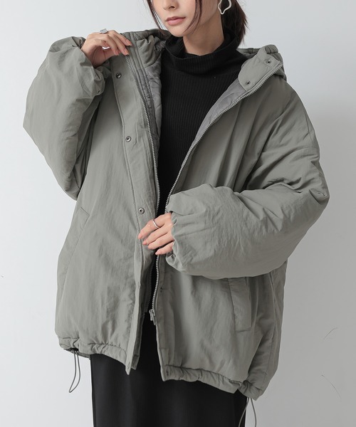 and it_（アンドイット）の「モンスターパーカー（ブルゾン・レディース・アイボリー/ライトカーキ/ブラック・M）」の12枚目の写真