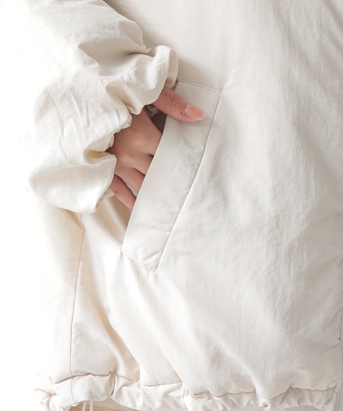 and it_（アンドイット）の「モンスターパーカー（ブルゾン・レディース・アイボリー/ライトカーキ/ブラック・M）」の15枚目の写真