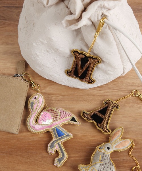 daily CLIP】刺繍アニマルキーホルダー（キーホルダー）｜studio