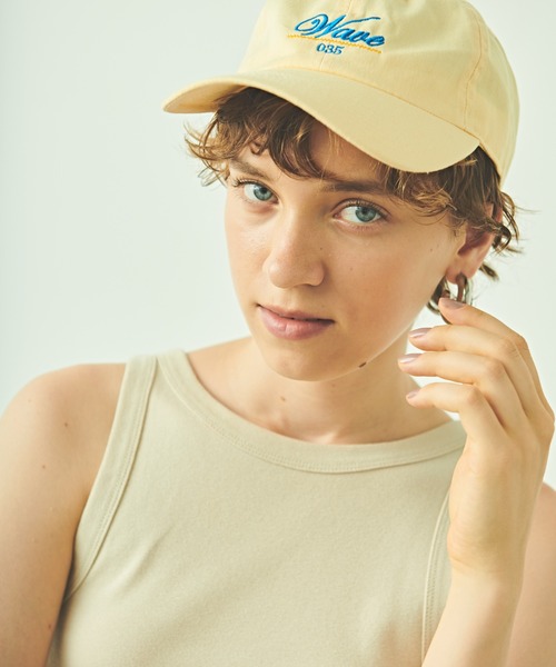 kha:ki（カーキ）の「「KHA:KI/カーキ」アスレチックキャップ（キャップ・レディース・ブラック/ホワイト/ネイビー/ベージュ/ライトイエロー・FREE）」の6枚目の写真