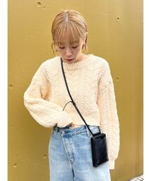 Ungrid | ショートケーブルニット(ニット/セーター)