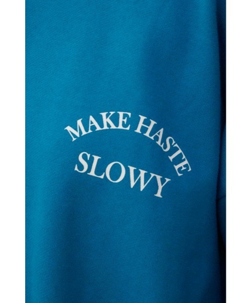 AZUL by moussy（アズールバイマウジー）の「プリント起毛プルオーバー（スウェット・レディース・ブルー/杢グレー/ダークグレー・FREE）」の20枚目の写真