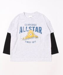 CONVERSE | 【CONVERSE】ロゴ入りレイヤード風長袖Tシャツ/キッズ(Tシャツ/カットソー)