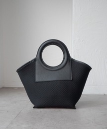 CURI BISCUI（キュリ　ビスキュイ）の「【CIRIBISCUI】ハンドルアーチデザイン ネオプレン 配色 バッグ（ハンドバッグ）」