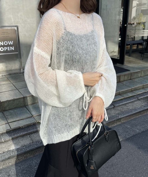 one after another NICE CLAUP(ワンアフターアナザーナイスクラップ)の「スクエアミニボストン/キーチャーム付き(ハンドバッグ・レディース・アイボリー/ブラック/ベージュ・FREE)」の15枚目の写真