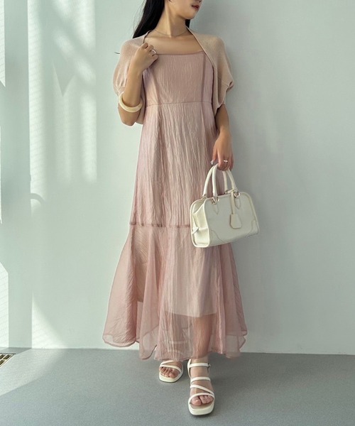 one after another NICE CLAUP(ワンアフターアナザーナイスクラップ)の「スクエアミニボストン/キーチャーム付き(ハンドバッグ・レディース・アイボリー/ブラック/ベージュ・FREE)」の4枚目の写真