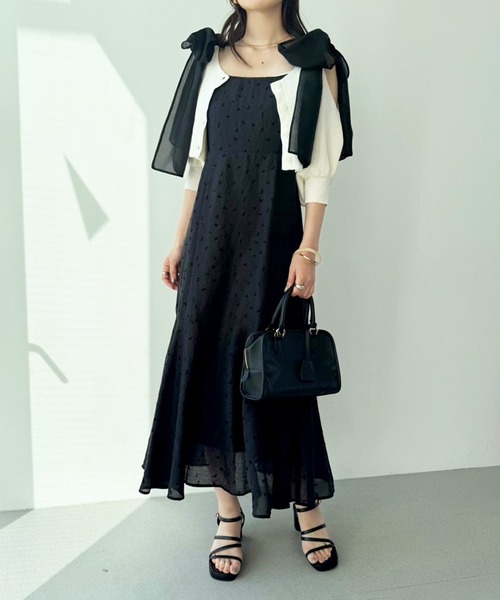 one after another NICE CLAUP(ワンアフターアナザーナイスクラップ)の「スクエアミニボストン/キーチャーム付き(ハンドバッグ・レディース・アイボリー/ブラック/ベージュ・FREE)」の6枚目の写真