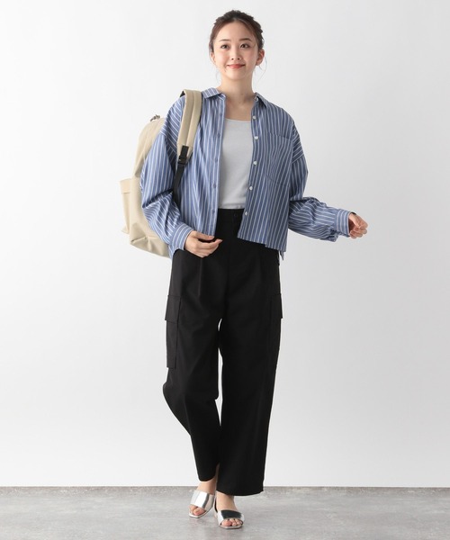 GLOBAL WORK（グローバルワーク）の「撥水ライト10ポケットリュック/996491（バックパック/リュック・メンズ・ブラウン/チャコールグレー/ブラック/ベージュ・FREE）」の9枚目の写真