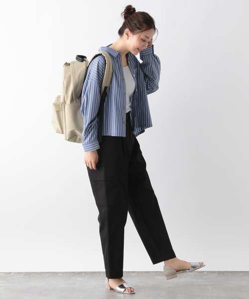 GLOBAL WORK（グローバルワーク）の「撥水ライト10ポケットリュック/996491（バックパック/リュック・メンズ・ブラウン/チャコールグレー/ブラック/ベージュ・FREE）」の10枚目の写真