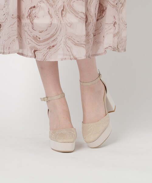 ESPERANZA（エスペランサ）の「ゆる傾斜ストラップパンプス 結婚式二次会 パーティー 24SS（パンプス・レディース・ピンク系7/ベージュ系2/ブラック系2・22.5cm/23.0cm/23.5cm/24.0cm/22.0cm/24.5cm）」の16枚目の写真