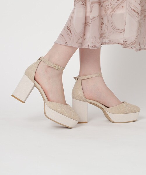 ESPERANZA（エスペランサ）の「ゆる傾斜ストラップパンプス 結婚式二次会 パーティー 24SS（パンプス・レディース・ピンク系7/ベージュ系2/ブラック系2・22.5cm/23.0cm/23.5cm/24.0cm/22.0cm/24.5cm）」の18枚目の写真