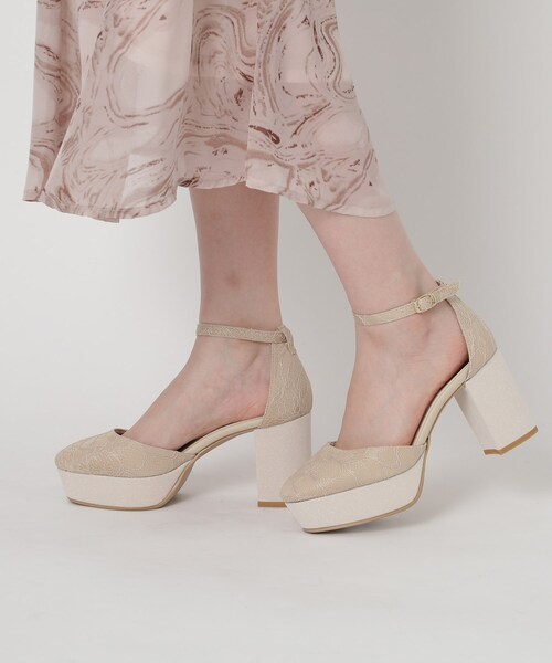 ESPERANZA（エスペランサ）の「ゆる傾斜ストラップパンプス 結婚式二次会 パーティー 24SS（パンプス・レディース・ピンク系7/ベージュ系2/ブラック系2・22.5cm/23.0cm/23.5cm/24.0cm/22.0cm/24.5cm）」の19枚目の写真