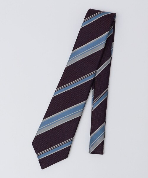 【セール】SHIPS: シルク メランジ バスケット ストライプ ネクタイ（ネクタイ）｜SHIPS（シップス）