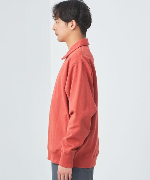 green label relaxing（グリーンレーベルリラクシング）の「ハーフジップ ポロシャツ カットソー（Tシャツ/カットソー・メンズ・ダークグレー/ホワイト/レッド・L/M/XL/S）」の11枚目の写真