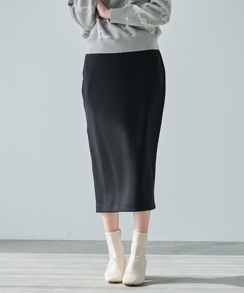 Arnold Palmer（アーノルドパーマー）の「ハイストレッチ ナロースカート（スカート・レディース・ブラック/ベージュ・L/M/S）」の2枚目の写真