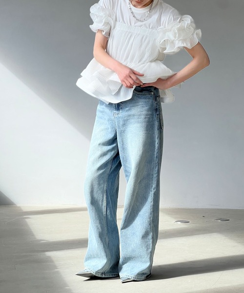 chuclla（チュクラ）の「ペプラムフリル キャミビスチェ chw24s032（その他トップス・レディース・ブラック/ホワイト・FREE）」の22枚目の写真