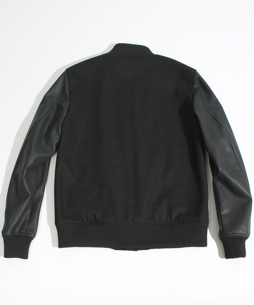 WEGO（ウィゴー）の「WEGO/メルトンスタジャン（スタジャン・メンズ・オフホワイト/ブラック/グレー/グレー系その他/杢グレー/ネイビー/キャメル/その他1・MEDIUM/LARGE）」の21枚目の写真