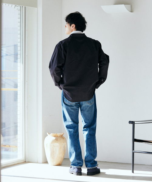 Prentiss（プレンティス）の「【Prentiss / プレンティス】別注 T/C CPOシャツ（シャツ/ブラウス・メンズ・ブラック/ベージュ系その他/サファリグリーン・MEDIUM/LARGE）」の5枚目の写真