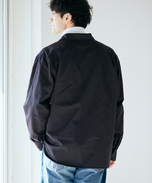 Prentiss（プレンティス）の「【Prentiss / プレンティス】別注 T/C CPOシャツ（シャツ/ブラウス・メンズ・ブラック/ベージュ系その他/サファリグリーン・MEDIUM/LARGE）」の9枚目の写真