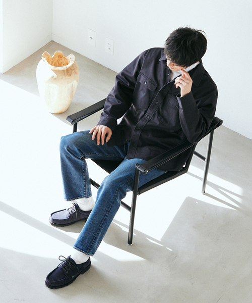 Prentiss（プレンティス）の「【Prentiss / プレンティス】別注 T/C CPOシャツ（シャツ/ブラウス・メンズ・ブラック/ベージュ系その他/サファリグリーン・MEDIUM/LARGE）」の13枚目の写真