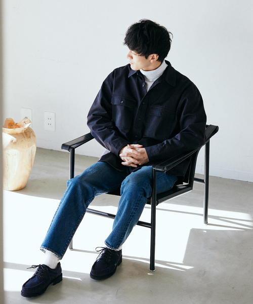 Prentiss（プレンティス）の「【Prentiss / プレンティス】別注 T/C CPOシャツ（シャツ/ブラウス・メンズ・ブラック/ベージュ系その他/サファリグリーン・MEDIUM/LARGE）」の11枚目の写真