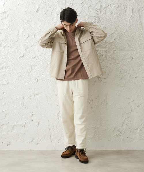 Prentiss（プレンティス）の「【Prentiss / プレンティス】別注 T/C CPOシャツ（シャツ/ブラウス・メンズ・ブラック/ベージュ系その他/サファリグリーン・MEDIUM/LARGE）」の16枚目の写真