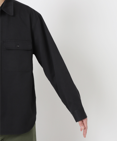 Prentiss（プレンティス）の「【Prentiss / プレンティス】別注 T/C CPOシャツ（シャツ/ブラウス・メンズ・ブラック/ベージュ系その他/サファリグリーン・MEDIUM/LARGE）」の20枚目の写真