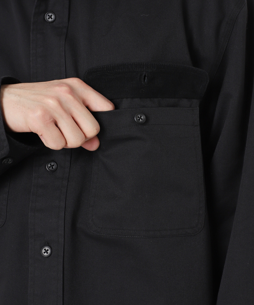 Prentiss（プレンティス）の「【Prentiss / プレンティス】別注 T/C CPOシャツ（シャツ/ブラウス・メンズ・ブラック/ベージュ系その他/サファリグリーン・MEDIUM/LARGE）」の22枚目の写真