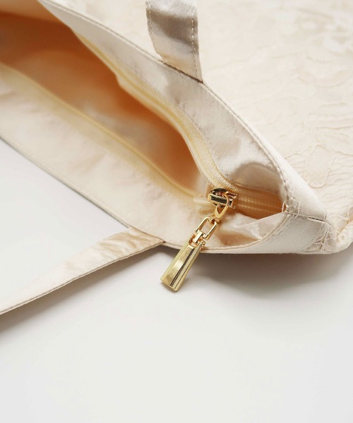 Cupid Heart(キューピッドハート)の「【Cupid Heart】結婚式用!レースサブbag(エコバッグ/サブバッグ・レディース・ベージュ・MEDIUM)」の5枚目の写真