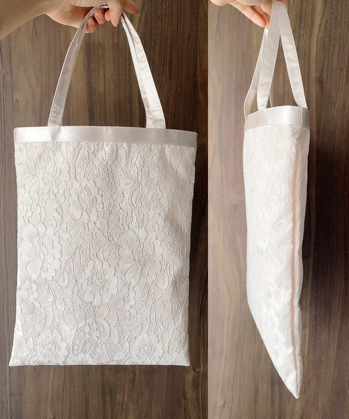 Cupid Heart(キューピッドハート)の「【Cupid Heart】結婚式用!レースサブbag(エコバッグ/サブバッグ・レディース・ベージュ・MEDIUM)」の10枚目の写真
