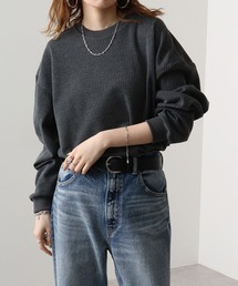ルーズシルエットジャガードプルオーバー