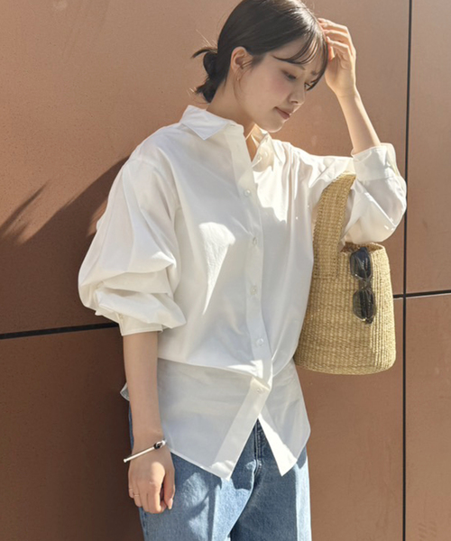 新品同様 plage Tuck Volume ブラウス 23ss プラージュ plage ブラウス シャツ Sway Back Tuck レディース : ZOZOTOWN