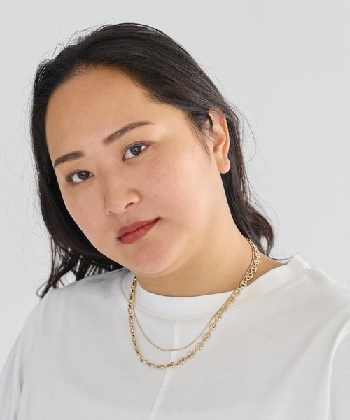 LAVEANGE(ラビアンジェ)の「ビーンズチェーン2連マグネットネックレス(ネックレス・レディース・ゴールド/シルバー・F)」の10枚目の写真