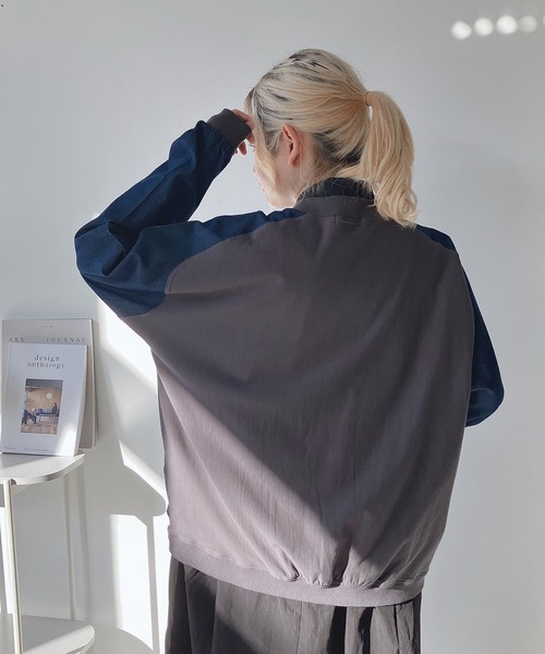 AS KNOW AS plus(アズノゥアズプラス)の「◎インディゴミックスカーディガン(カーディガン/ボレロ・レディース・チャコールグレー/インディゴブルー/ブルー・FREE)」の22枚目の写真