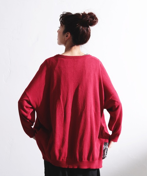 soulberry(ソウルベリー)の「どこにもない、ふつうのカーデ。(カーディガン/ボレロ・レディース・レッド/パープル/ブルー/ブラック/プラム/ベージュ・3L/LL/L/M/4L)」の20枚目の写真