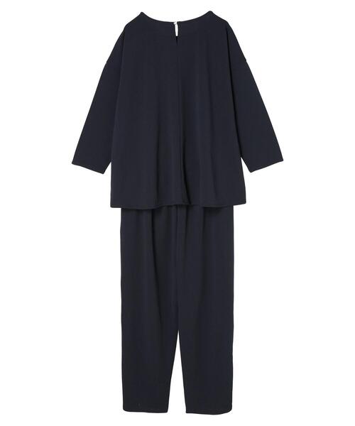 CRAFT STANDARD BOUTIQUE（クラフトスタンダードブティック）の「【追加】8分丈ウエストタックオールインワン（ワンピース・レディース・アイボリー/ネイビー/ブラック・M/L）」の11枚目の写真