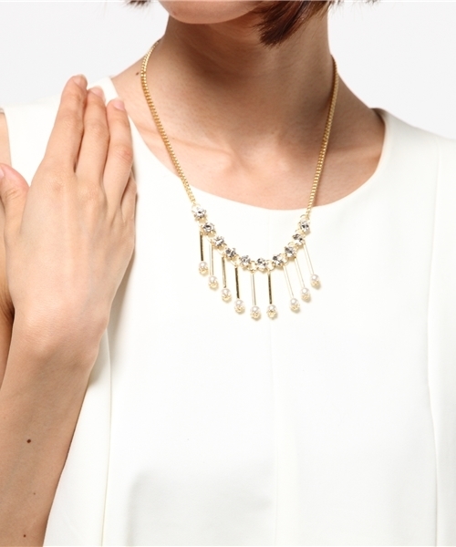 laboratory work(ラボラトリーワーク)の「ゴールドフリンジネックレス(ネックレス・レディース・ゴールド・フリー)」の4枚目の写真