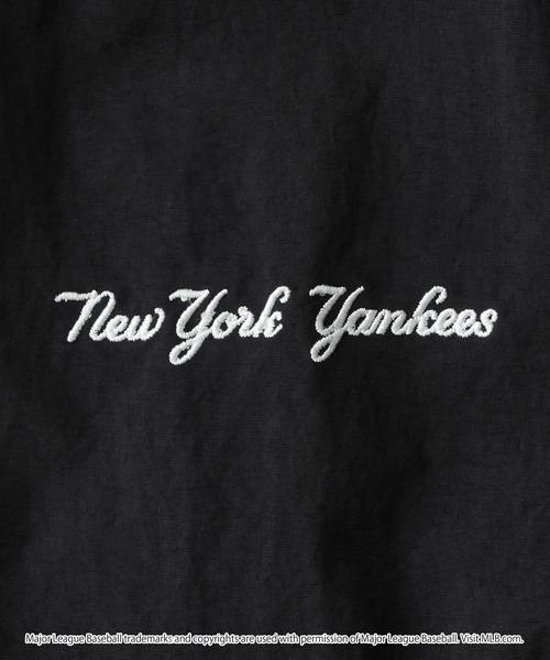 MLB（メジャーリーグベースボール）の「MLB/メジャーリーグベースボール 別注 ワッペン刺繍 ナイロンドローコード サイドラインワイドトラックパンツ（その他パンツ・メンズ・ブラック/ダークネイビー/ダークブラウン/ライトグレー/オフホワイト・S/M/L）」の10枚目の写真