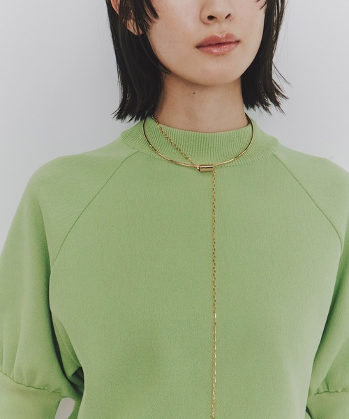 UNITED TOKYO(ユナイテッドトウキョウ)の「【再入荷なし!!】ボリュームハーフスリーブニット|ウォッシャブル/UV対策/型崩れ防止/半袖/秋服/オフィスカジュアル(ニット/セーター・レディース・ダークグレー/ブラック/アイボリー/レッド/ネイビー/ライトブルー/ライム/パープル・FREE)」の14枚目の写真