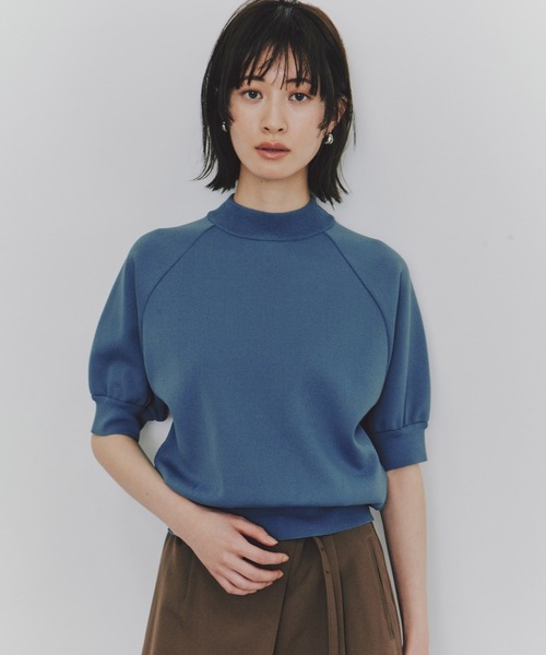 UNITED TOKYO(ユナイテッドトウキョウ)の「【再入荷なし!!】ボリュームハーフスリーブニット|ウォッシャブル/UV対策/型崩れ防止/半袖/秋服/オフィスカジュアル(ニット/セーター・レディース・ダークグレー/ブラック/アイボリー/レッド/ネイビー/ライトブルー/ライム/パープル・FREE)」の16枚目の写真