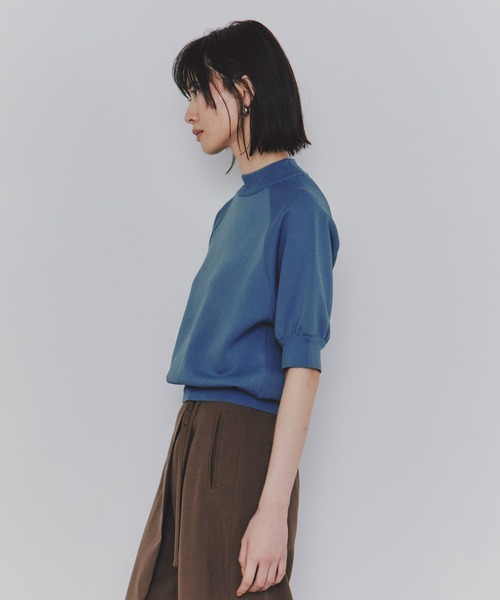 UNITED TOKYO(ユナイテッドトウキョウ)の「【再入荷なし!!】ボリュームハーフスリーブニット|ウォッシャブル/UV対策/型崩れ防止/半袖/秋服/オフィスカジュアル(ニット/セーター・レディース・ダークグレー/ブラック/アイボリー/レッド/ネイビー/ライトブルー/ライム/パープル・FREE)」の17枚目の写真