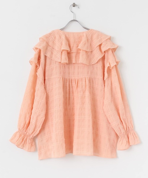 HEYUMM（ヘユム）の「チュニックフリルブラウス（シャツ/ブラウス・レディース・オフホワイト/オレンジ/ブラック・ONE）」の18枚目の写真