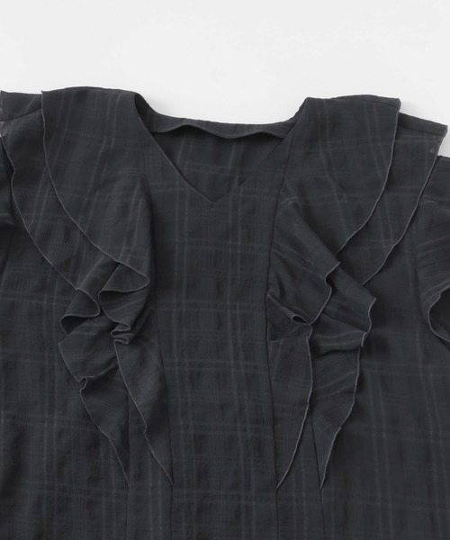 HEYUMM（ヘユム）の「チュニックフリルブラウス（シャツ/ブラウス・レディース・オフホワイト/オレンジ/ブラック・ONE）」の21枚目の写真