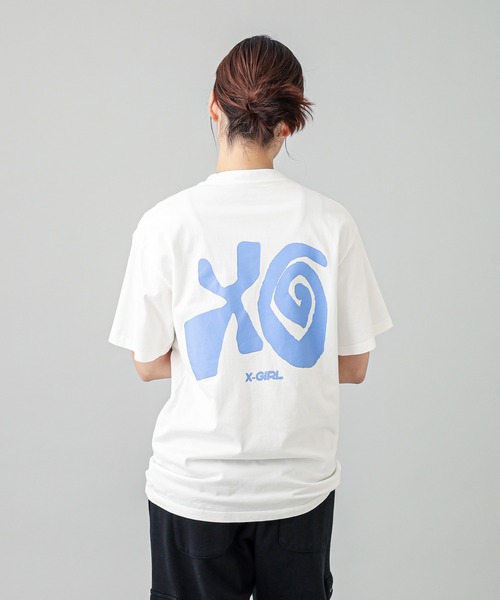 X-girl（エックスガール）の「XG TYPOGRAPHY S/S TEE（Tシャツ